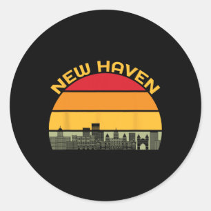 New Haven Zza Katal der Welt Connecticut Azza Runder Aufkleber