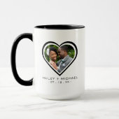 New Heart Foto Picture Wedding Tasse (Links)