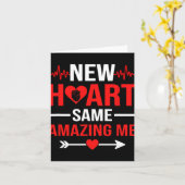 New Heart Same Amazing Me Heart Transplant Survivo Karte (Gelbe Blume)