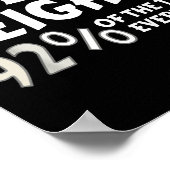 New Heights 92% Of The Time Every Time - Funny Poster (Ecke)