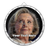New Hillary Clinton Custom Dartscheibe (vorne)