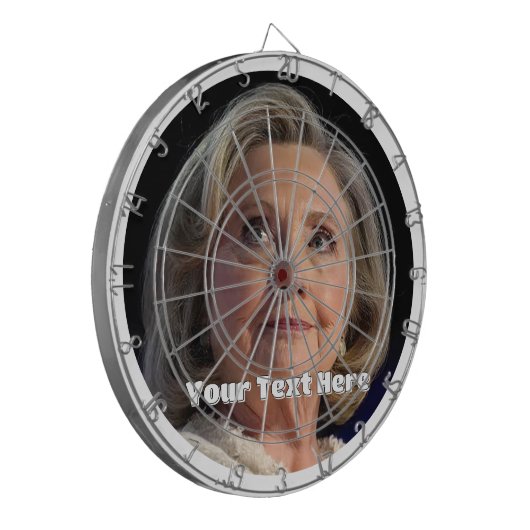 New Hillary Clinton Custom Dartscheibe (Vorderseite Links)