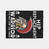New Hip Replacement Men Women Warrior Awareness Gi Fleecedecke (Vorderseite (Horizontal))