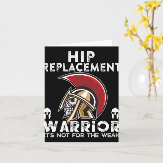 New Hip Replacement Men Women Warrior Awareness Gi Karte (Gelbe Blume)