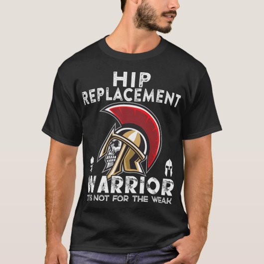 New Hip Replacement Men Women Warrior Awareness Gi T-Shirt (Vorderseite)