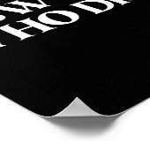 New Hip Who Dis Black Modern Clic V-neck Poster (Ecke)