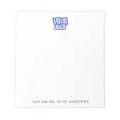 New Hire Gift Small Business Logo Notizblock (Vorderseite)