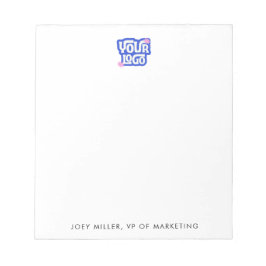 New Hire Gift Small Business Logo Notizblock