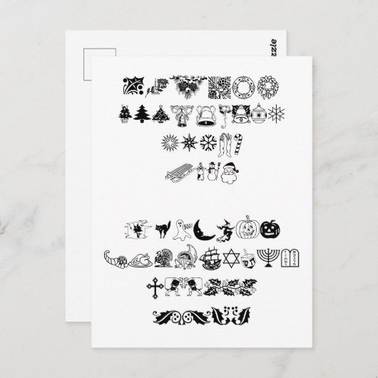 NEW HolidayPi BT - Schriftart Postkarte (Vorne/Hinten)