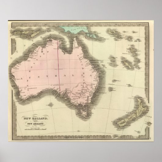 New Holland und Neuseeland Poster (Vorne)
