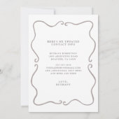 New Home Blush Pink Roses Moving Ankündigung (Rückseite)