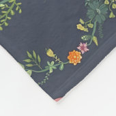 New Home Gift Simple Floral Pattern Fleecedecke (Ecke)