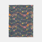 New Home Gift Simple Floral Pattern Fleecedecke (Vorderseite)