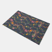 New Home Gift Simple Floral Pattern Fußmatte (Schrägansicht)