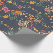 New Home Gift Simple Floral Pattern Geschenkpapier (Ecke)