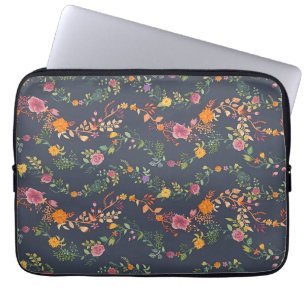 New Home Gift Simple Floral Pattern Laptopschutzhülle