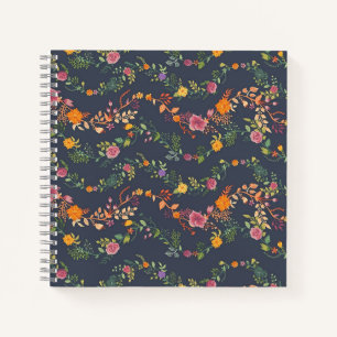 New Home Gift Simple Floral Pattern Notizblock
