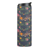 New Home Gift Simple Floral Pattern Thermosbecher (Nach links gedreht)