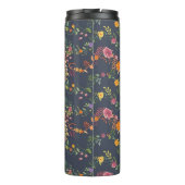 New Home Gift Simple Floral Pattern Thermosbecher (Rückseite)