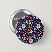 New Home Gift Simple Flowers Button (Vorne & Hinten)