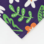 New Home Gift Simple Flowers Fleecedecke (Ecke)