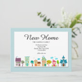 New Home Moving Announcement Ankündigung (Stehend Vorderseite)