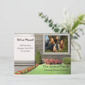 New Home Moving Announcement Ankündigung (Stehend Vorderseite)