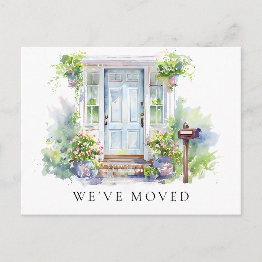 New Home Moving Announcement Change of Address Postkarte (Vorderseite)