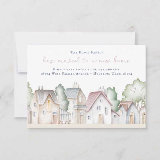 New Home Moving Announcement Einladung (Vorderseite)