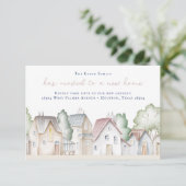 New Home Moving Announcement Einladung (Stehend Vorderseite)