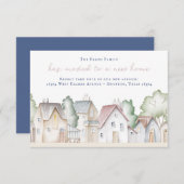 New Home Moving Announcement Einladung (Vorne/Hinten)