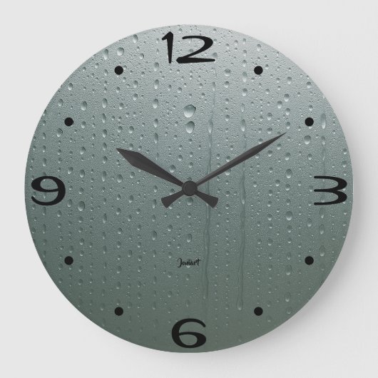 New Home Perfect Bathroom Wall Steamed Timepiece  Große Wanduhr (Vorderseite)