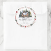 New Home Return Address Christmas Holiday Sticker (Tasche)