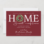 New Home Sweet Home Holiday Moving Announcement Einladung (Vorderseite)