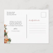 New Home Thanksgiving Autumn | Front Door Moving Ankündigungspostkarte (Rückseite)