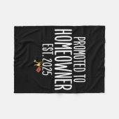 New Homeowner 2025 Housewarming First Time Home Bu Fleecedecke (Vorderseite (Horizontal))