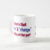 NEW-HOPE-AND-CHANGE-Funky-Skript Kaffeetasse (Vorderseite Links)