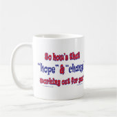 NEW-HOPE-AND-CHANGE-Funky-Skript Kaffeetasse (Links)