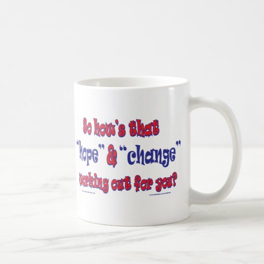 NEW-HOPE-AND-CHANGE-Funky-Skript Kaffeetasse (Rechts)
