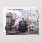 New Hope & Ivyland Steam Motor # 40 Postkarte (Vorne/Hinten)