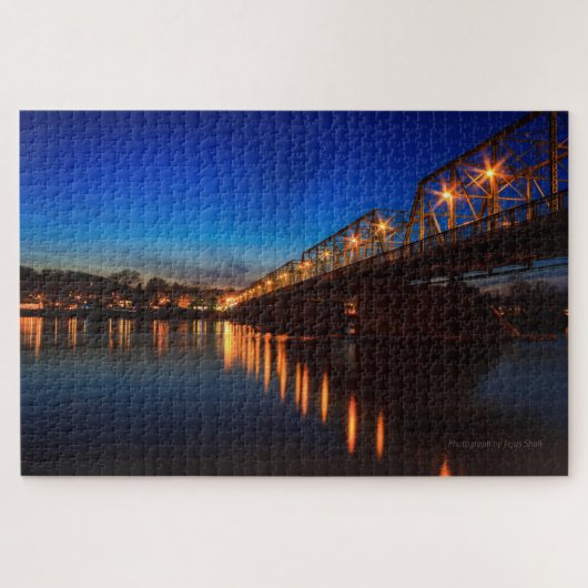 New Hope Lambertville Bridge Jigsaw Puzzle 1000pc (Horizontal)