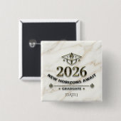 New Horizons Await / Pin Nuevos Horizontes Button (Vorne & Hinten)