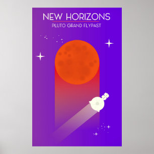 New Horizons Pluto Grand Flypast Poster