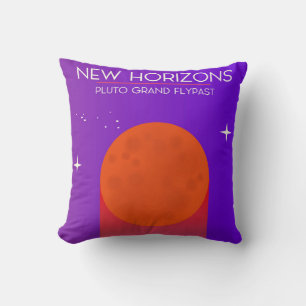 New Horizons Pluto Grand Flypast Weltraumkunst. Kissen