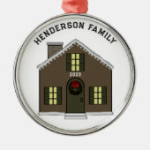 New House 2024 Keepake Metal Ornament (Vorne)