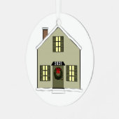 New House Collectible Keramik Ornament (Vorderseite links)