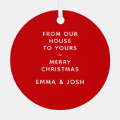 New House Collectible Keramik Ornament (Rückseite)