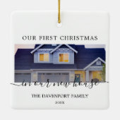 New House Modernes Foto Kalligrafie Ornament (Rückseite)