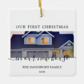 New House Modernes Foto Kalligrafie Ornament (Vorderseite)