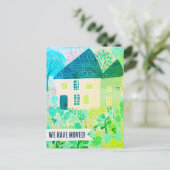 New House Moving Announcement Change Address Sweet Postkarte (Stehend Vorderseite)